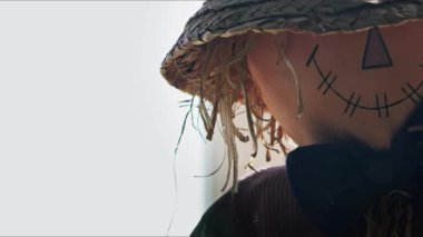 Papyonlu Cadılar Bayramı Korkuluğu Adamı