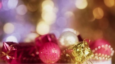 Yeni Yıl Arifesi Dekorasyon Işıkları ve Bokeh