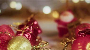 Yeni Yıl Arifesi Dekorasyon Işıkları ve Bokeh