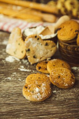 Noel veya Paskalya Paskalya Kutlaması Lezzetli Çıtır ve Şekerli Kurabiyeler 