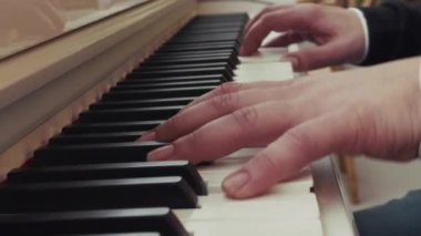 Müzisyen Piyano Enstrümanları Çalıyor