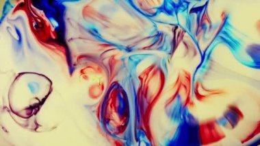 Soyut Renkli Mürekkep Boya Yayılımı