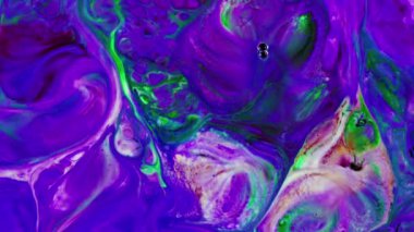 Soyut Renkli Mürekkep Boya Yayılımı