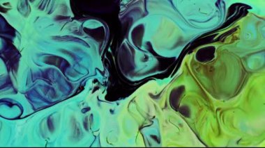 Soyut Renkli Mürekkep Boya Yayılımı