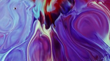 Soyut Renkli Mürekkep Boya Yayılımı