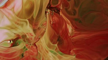 Soyut Renkli Mürekkep Boya Yayılımı