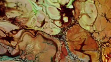 Soyut Renkli Mürekkep Boya Yayılımı