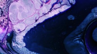 Soyut Renkli Mürekkep Boya Yayılımı