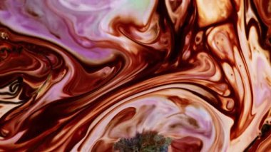 Soyut Renkli Mürekkep Boya Yayılımı