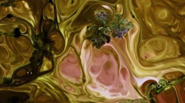 Soyut Renkli Mürekkep Boya Yayılımı