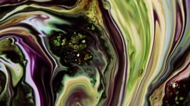 Soyut Renkli Mürekkep Boya Yayılımı