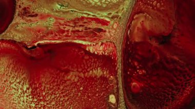 Soyut Renkli Mürekkep Boya Yayılımı