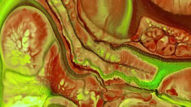 Soyut Grunge Sanat Mürekkebi Boya Patlaması Patlama Arkaplanı. Renkli Psikedelik Gıda Dönüşümü ve Sıvı Hareketi. Yumuşak Vibrant Kimyasal Reaksiyon. Sütlü Fantastik Patlamada Eşsiz Şekiller ve Gerçeküstü Şekiller