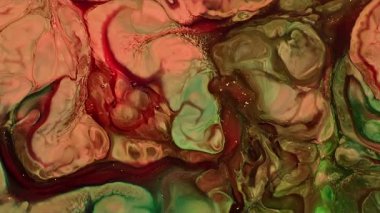 Soyut Grunge Sanat Mürekkebi Boya Patlaması Patlama Arkaplanı. Renkli Psikedelik Gıda Dönüşümü ve Sıvı Hareketi. Yumuşak Vibrant Kimyasal Reaksiyon. Sütlü Fantastik Patlamada Eşsiz Şekiller ve Gerçeküstü Şekiller