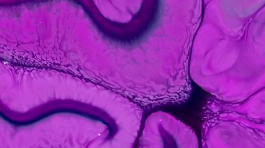 Soyut Grunge Sanat Mürekkebi Boya Patlaması Patlama Arkaplanı. Renkli Psikedelik Gıda Dönüşümü ve Sıvı Hareketi. Yumuşak Vibrant Kimyasal Reaksiyon. Sütlü Fantastik Patlamada Eşsiz Şekiller ve Gerçeküstü Şekiller