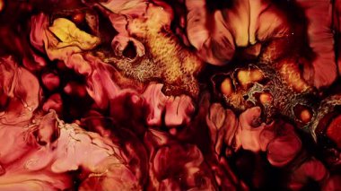 Soyut Mürekkep Boyası Yayılma Şekilleri 