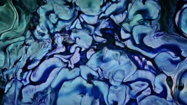 Soyut Mürekkep Boyası Yayılma Şekilleri 