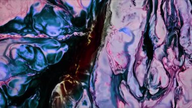 Soyut Mürekkep Boyası Yayılma Şekilleri 