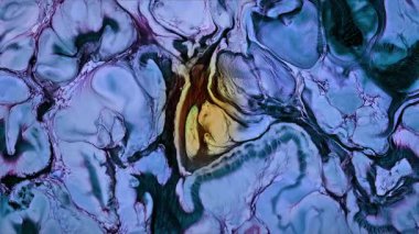 Soyut Mürekkep Boyası Yayılma Şekilleri 