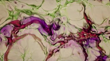 Soyut Mürekkep Boyası Yayılma Şekilleri 