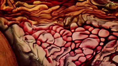 Soyut Mürekkep Boyası Yayılma Şekilleri 