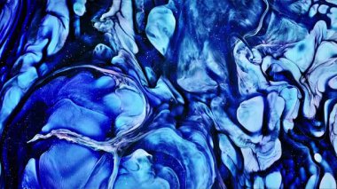 Soyut Mürekkep Boyası Yayılma Şekilleri 