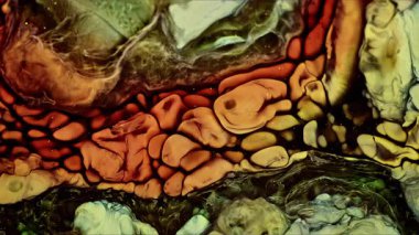 Soyut Mürekkep Boyası Yayılma Şekilleri 