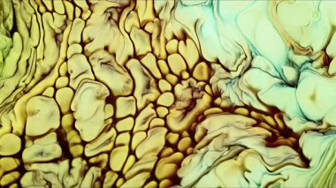 Soyut Mürekkep Boyası Yayılma Şekilleri 