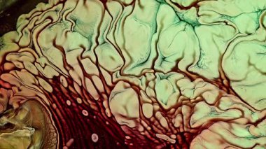 Soyut Mürekkep Boyası Yayılma Şekilleri 