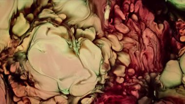 Soyut Mürekkep Boyası Yayılma Şekilleri 