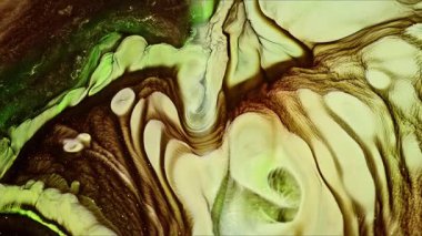 Soyut Mürekkep Boyası Yayılma Şekilleri 