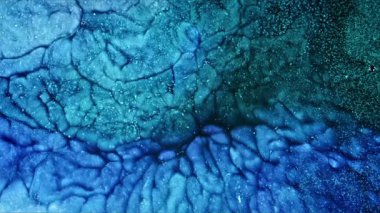 Soyut Mürekkep Boyası Yayılma Şekilleri 