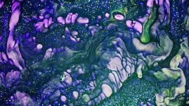 Soyut Mürekkep Boyası Yayılma Şekilleri 