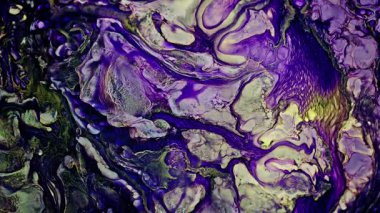 Soyut Mürekkep Boyası Yayılma Şekilleri 