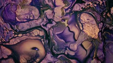 Soyut Mürekkep Boyası Yayılma Şekilleri 