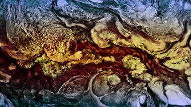 Soyut Mürekkep Boyası Yayılma Şekilleri 