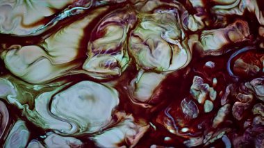 Soyut Mürekkep Boyası Yayılma Şekilleri 