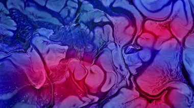 Soyut Mürekkep Boyası Yayılma Şekilleri 