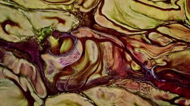 Soyut Mürekkep Boyası Yayılma Şekilleri 