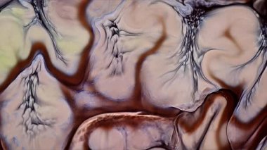 Soyut Mürekkep Boyası Yayılma Şekilleri