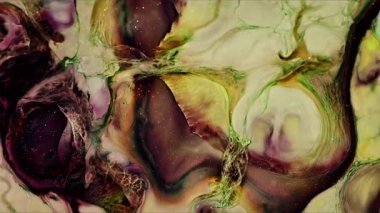 Soyut Mürekkep Boyası Yayılma Şekilleri