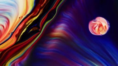 Soyut Mürekkep Boyası Yayılma Şekilleri