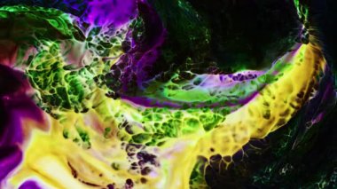 Soyut Mürekkep Boyası Yayılma Şekilleri