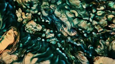 Soyut Mürekkep Boyası Yayılma Şekilleri