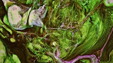 Soyut Mürekkep Boyası Yayılma Şekilleri