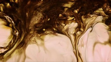 Soyut Mürekkep Boyası Yayılma Şekilleri