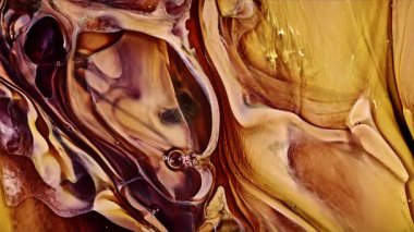 Soyut Mürekkep Boyası Yayılma Şekilleri