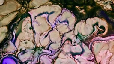 Soyut Mürekkep Boyası Yayılma Şekilleri