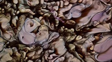 Soyut Mürekkep Boyası Yayılma Şekilleri