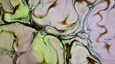 Soyut Mürekkep Boyası Yayılma Şekilleri